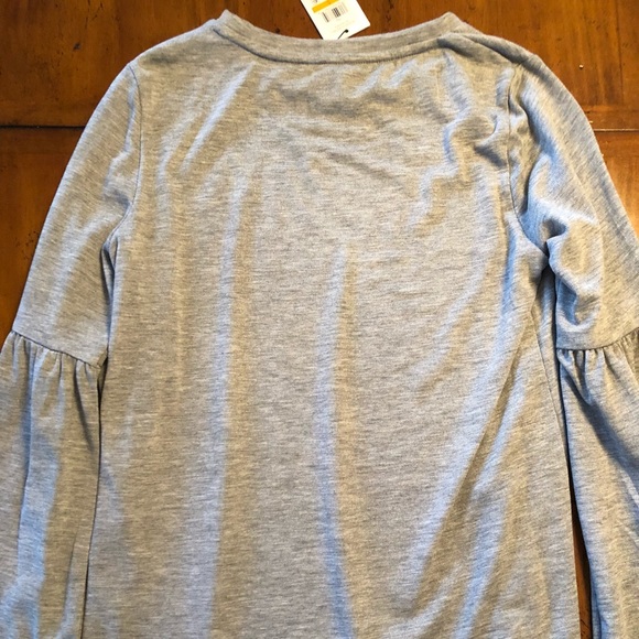 NWT Calvin Klein size S grey long bell sleeve - Picture 4 of 7
